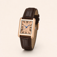 Reloj Trevisso Marrón Champán, ángulo tres cuartos