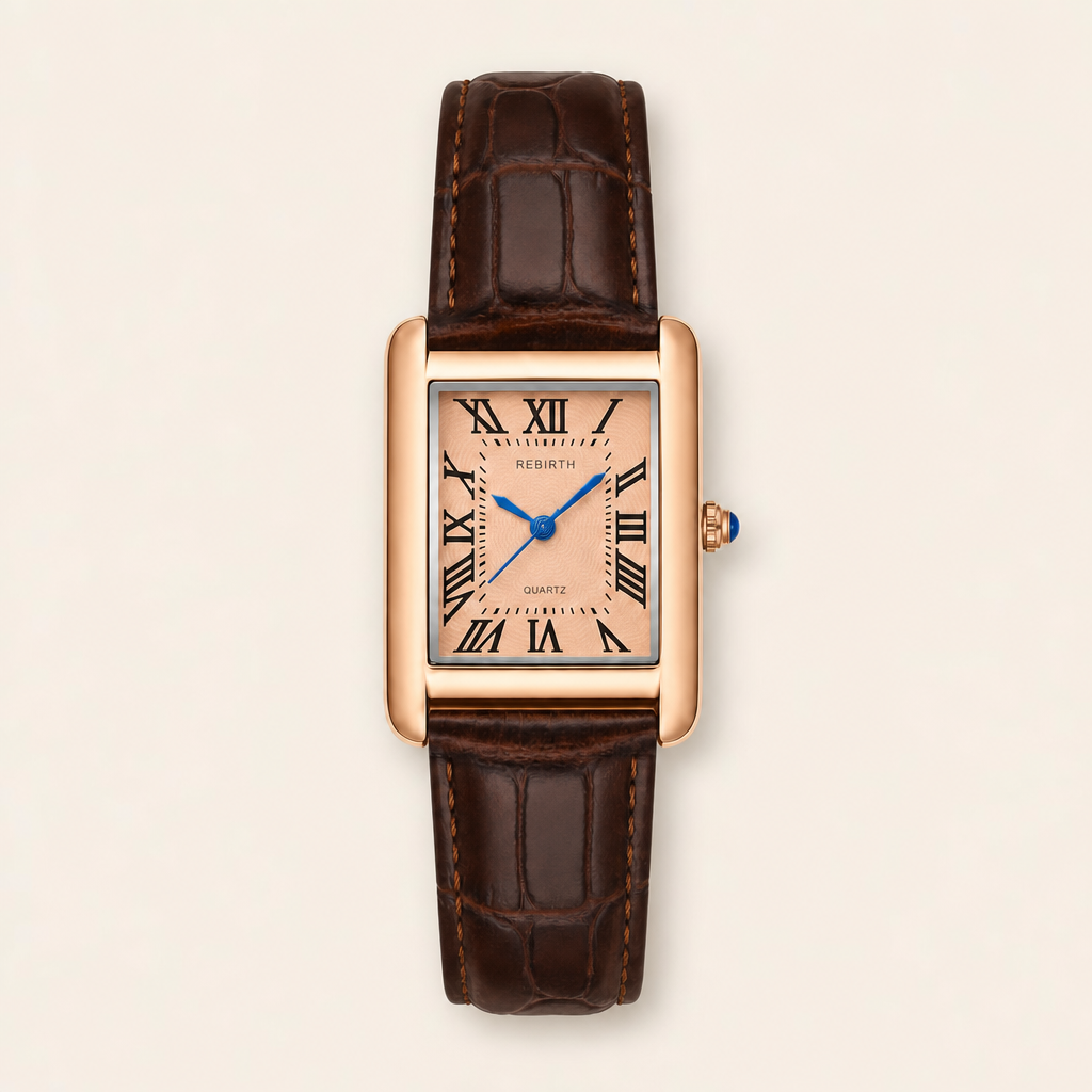 Reloj Trevisso Marrón Champán, vista frontal