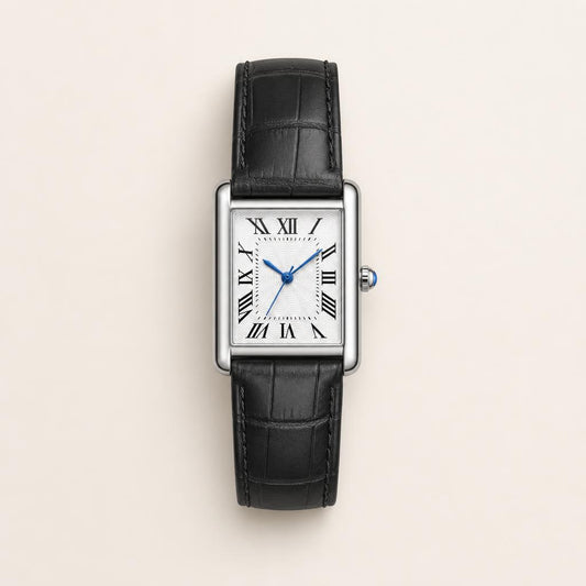Reloj Treviso acabado Negro Plata, vista frontal